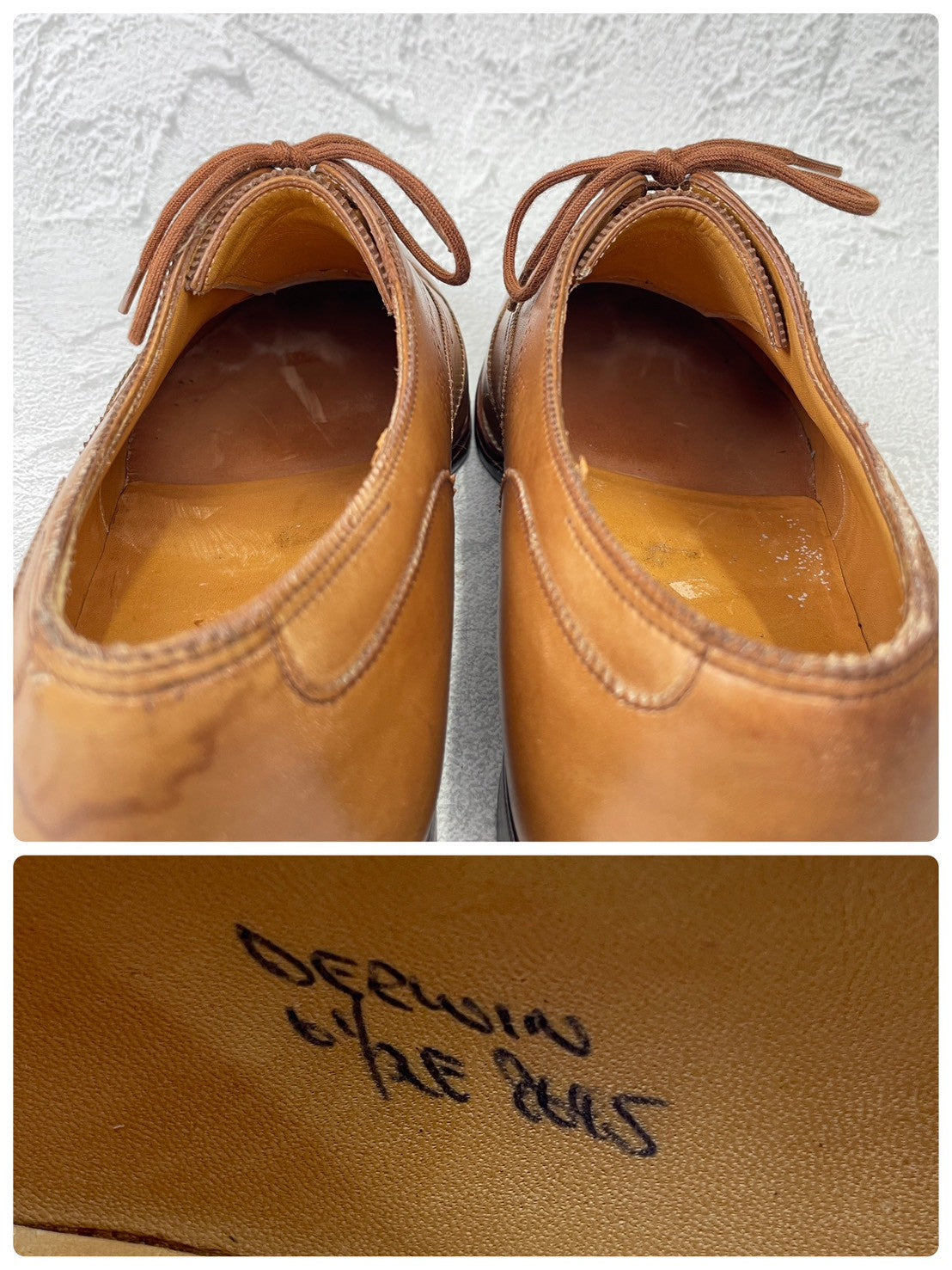 JOHN LOBB ジョンロブ 8695ラスト 内羽根 ウイングチップ 茶 ブラウン UK6.5 / 25.0cm【KI0003】