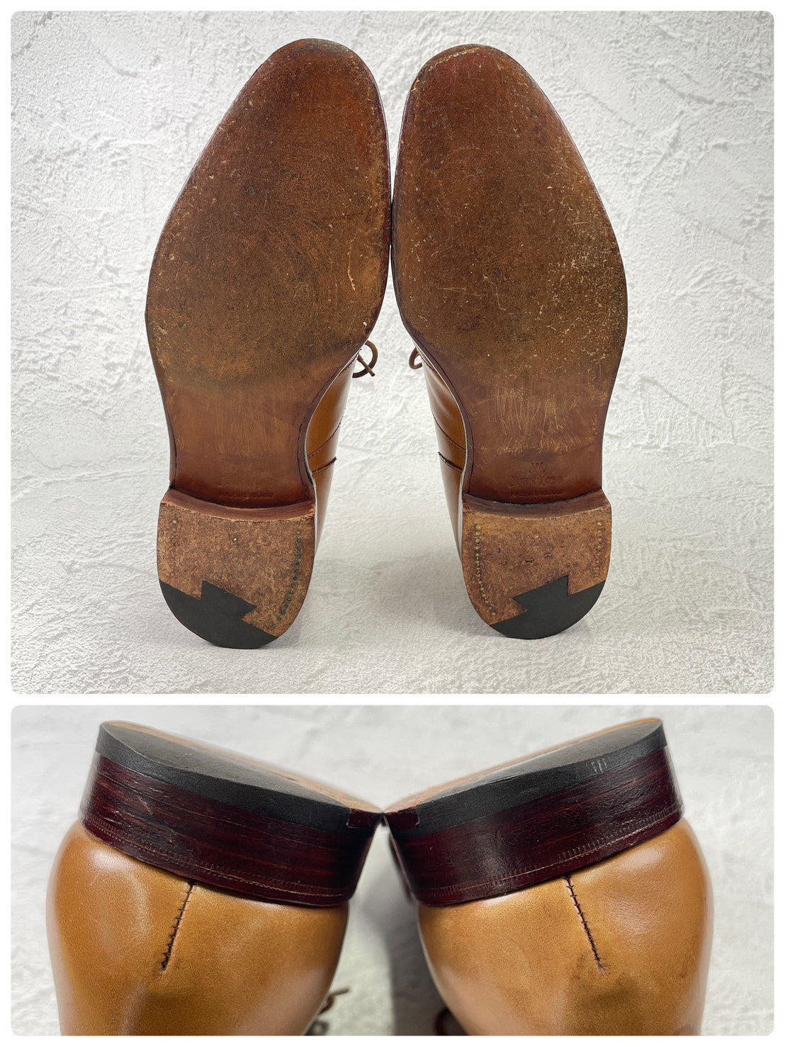 JOHN LOBB ジョンロブ 8695ラスト 内羽根 ウイングチップ 茶 ブラウン UK6.5 / 25.0cm【KI0003】