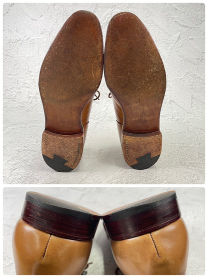 JOHN LOBB ジョンロブ 8695ラスト 内羽根 ウイングチップ 茶 ブラウン UK6.5 / 25.0cm【KI0003】