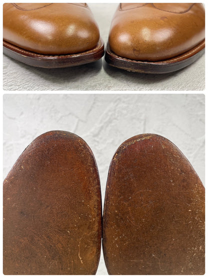 JOHN LOBB ジョンロブ 8695ラスト 内羽根 ウイングチップ 茶 ブラウン UK6.5 / 25.0cm【KI0003】