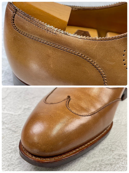 JOHN LOBB ジョンロブ 8695ラスト 内羽根 ウイングチップ 茶 ブラウン UK6.5 / 25.0cm【KI0003】