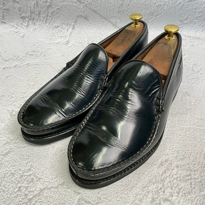 【オールソール済み】REGAL リーガル コブラヴァンプ ローファー 黒 ブラック 24.5cm【W3367】