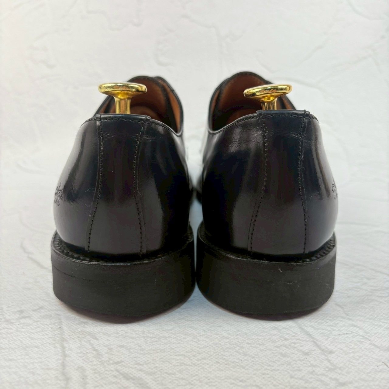 【美品】SANDERS サンダース 1128 ミリタリーダービー MILITARY DERBY 濃紺 ネイビー UK6.5 / 25.5cm相当 [W3317]