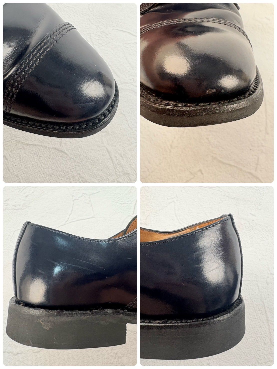 【美品】SANDERS サンダース 1128 ミリタリーダービー MILITARY DERBY 濃紺 ネイビー UK6.5 / 25.5cm相当 [W3317]