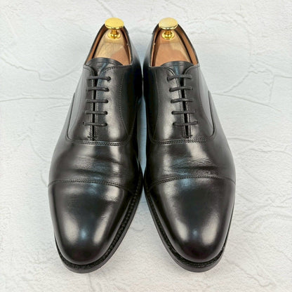 【美品 ソール修理済み】JOSEPH CHEANEY&SONS ジョセフチーニーアンドサンズ LIME ライム ストレート 内羽根 黒 ブラック UK6.5 / 25.5cm【W3342】