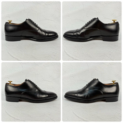 【美品 ソール修理済み】JOSEPH CHEANEY&SONS ジョセフチーニーアンドサンズ LIME ライム ストレート 内羽根 黒 ブラック UK6.5 / 25.5cm【W3342】