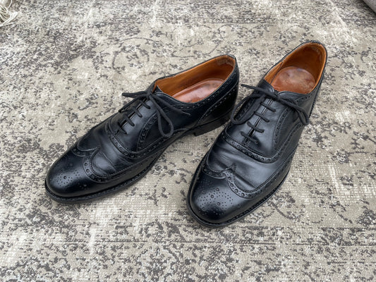 Church's チャーチ｜CHETWYND チェットウィンド｜フルブローグ 内羽根 ブラック UK7.5F / 26cm 100ラスト 4都市 英国製 W3180