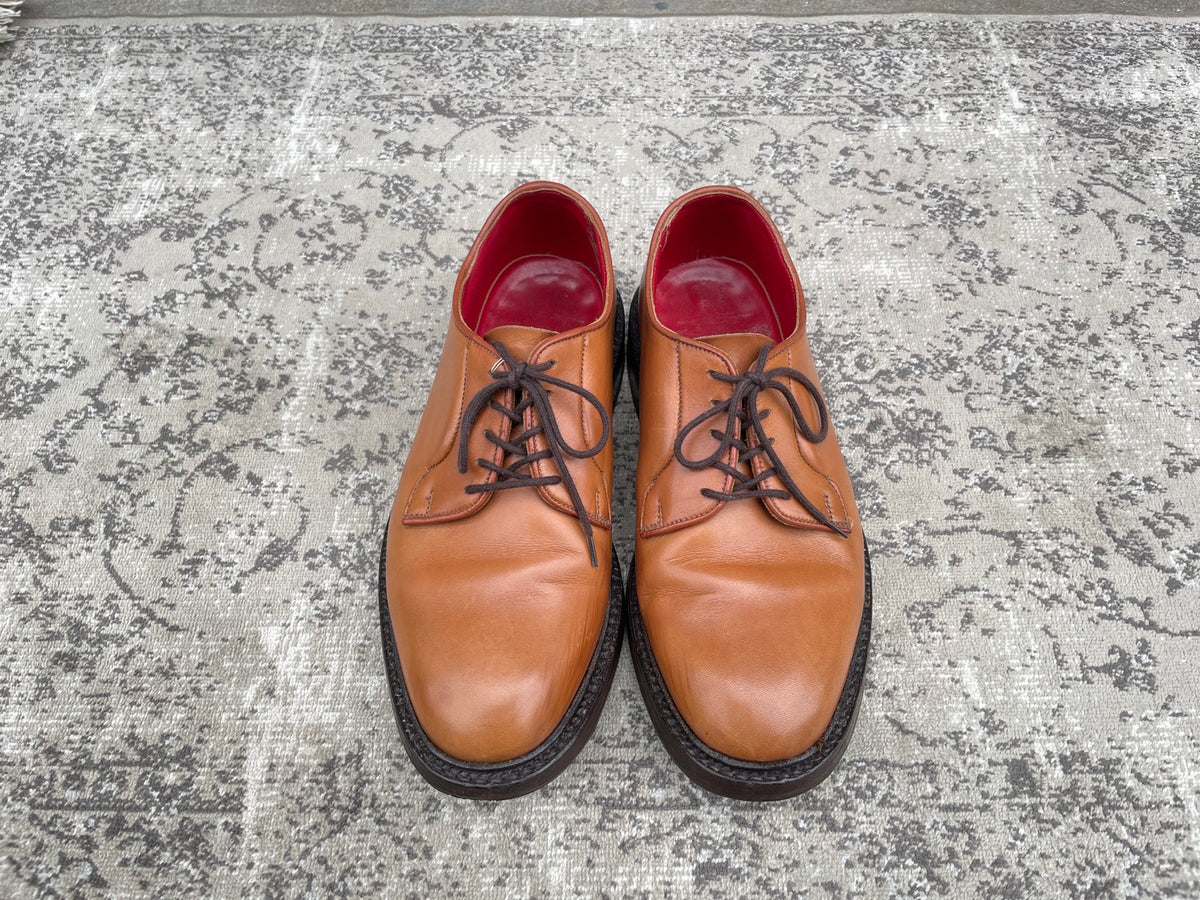 Tricker's Robert Plain Boots, M3616, Wingtip, Brown, Size 7-5, British Style [W3200] 