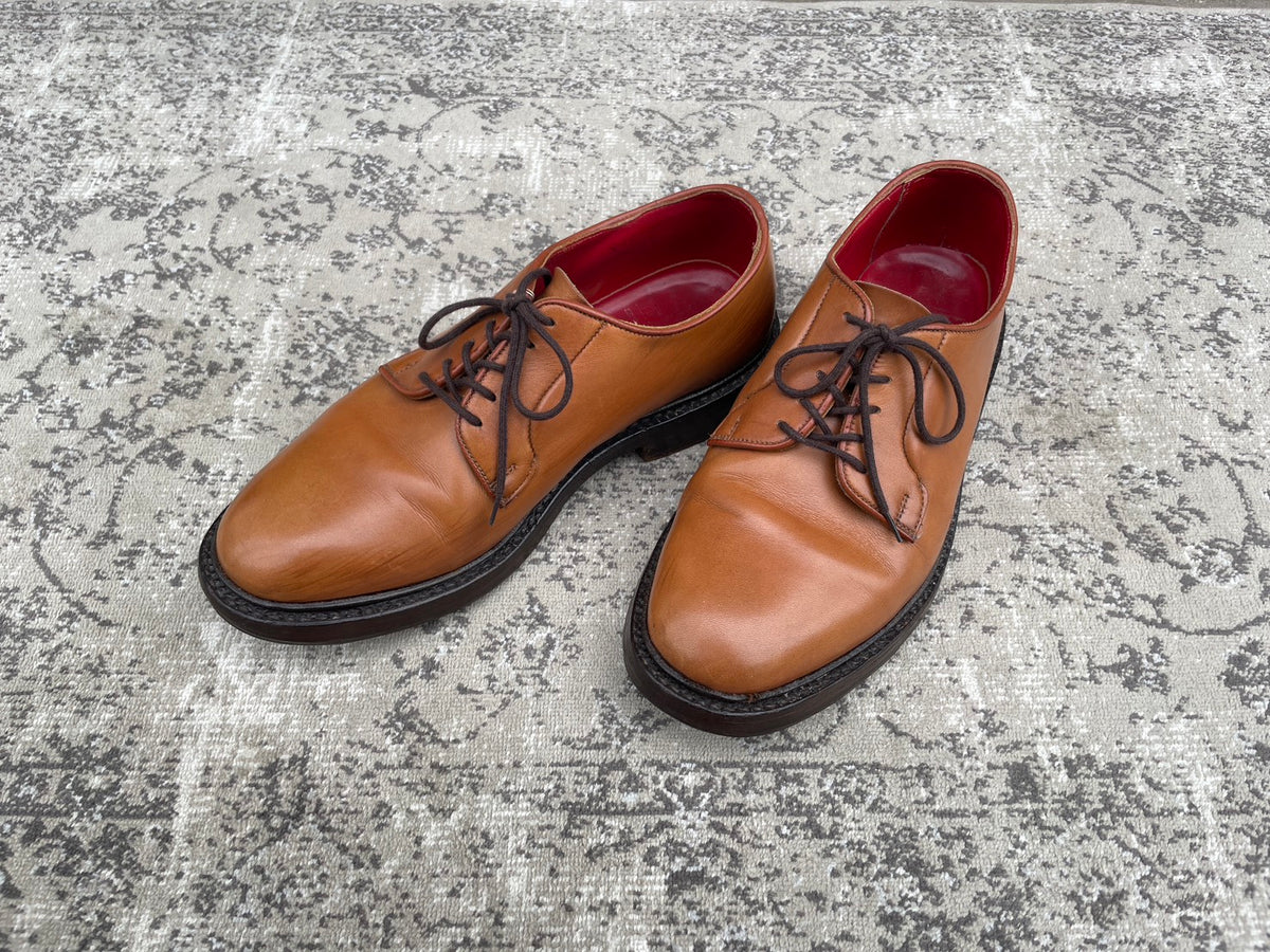 Tricker's Robert Plain Boots, M3616, Wingtip, Brown, Size 7-5, British Style [W3200] 
