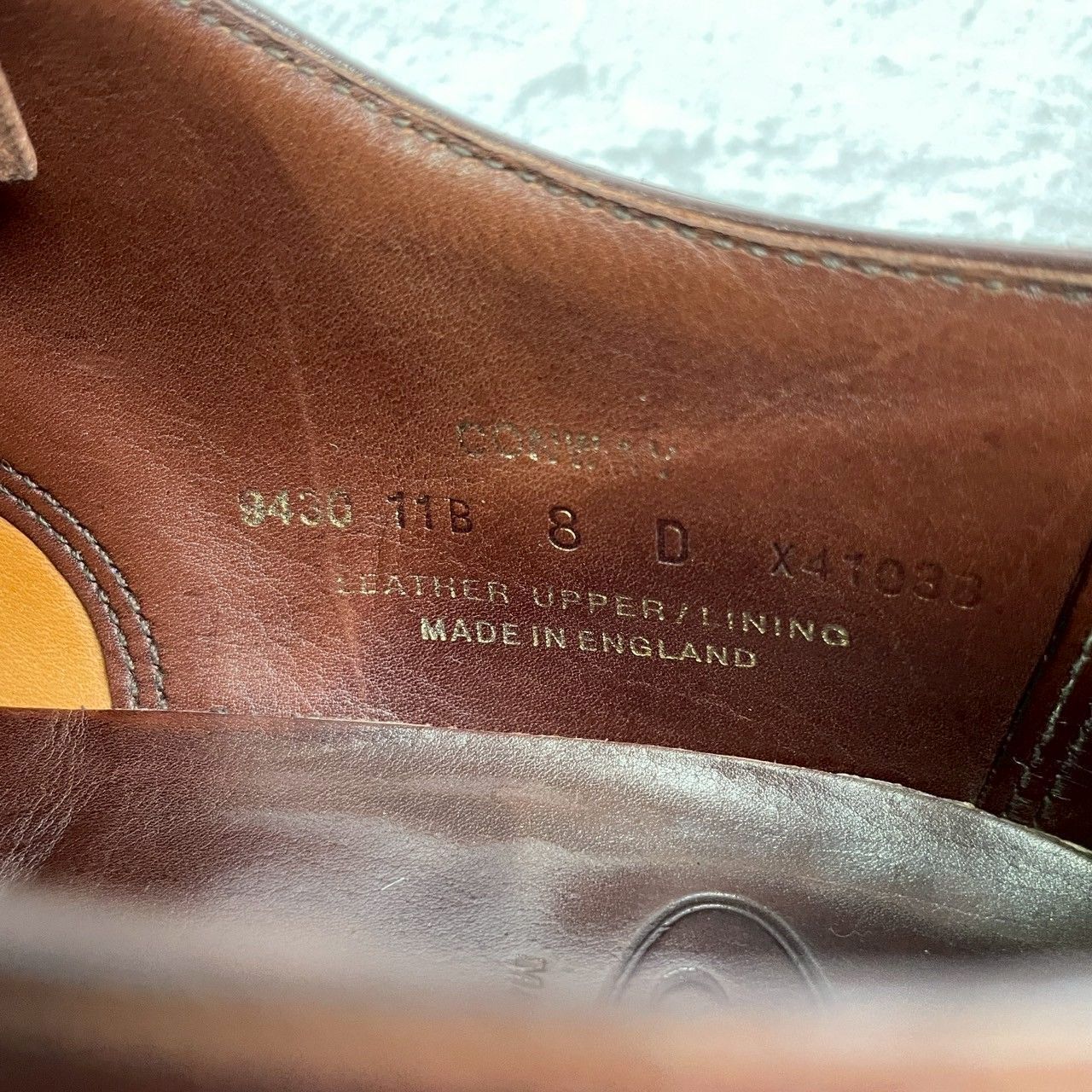 【良品】Crockett&Jones クロケットアンドジョーンズ CONWAY コンウェイ プレーン 内羽根 茶 ブラウン UK8 / 26.5cm【W3362】BROWN