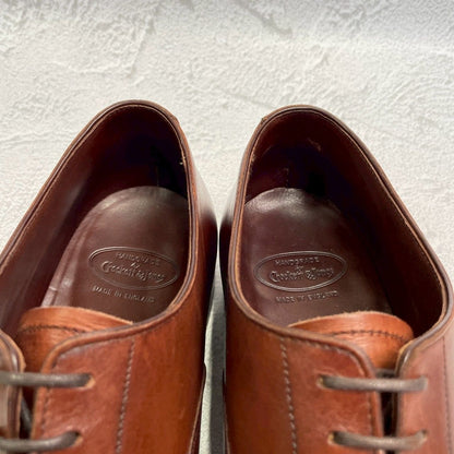 【良品】Crockett&Jones クロケットアンドジョーンズ CONWAY コンウェイ プレーン 内羽根 茶 ブラウン UK8 / 26.5cm【W3362】BROWN