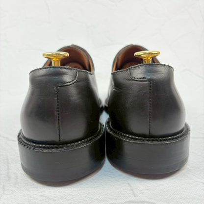 【リフト交換済み】Crockett&Jones クロケットアンドジョーンズ FALMOUTH ファルマス スクエア Vチップ 外羽根 黒 UK7.5 / 26cm [W3330]