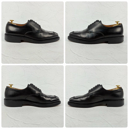 【リフト交換済み】Crockett&Jones クロケットアンドジョーンズ FALMOUTH ファルマス スクエア Vチップ 外羽根 黒 UK7.5 / 26cm [W3330]