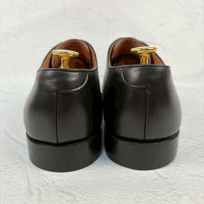 【リフト交換済み】JOSEPH CHEANEY&SONS ジョセフチーニーアンドサンズ LIME ライム ストレート 内羽根 黒 ブラック UK8 / 27.0cm【W3353】
