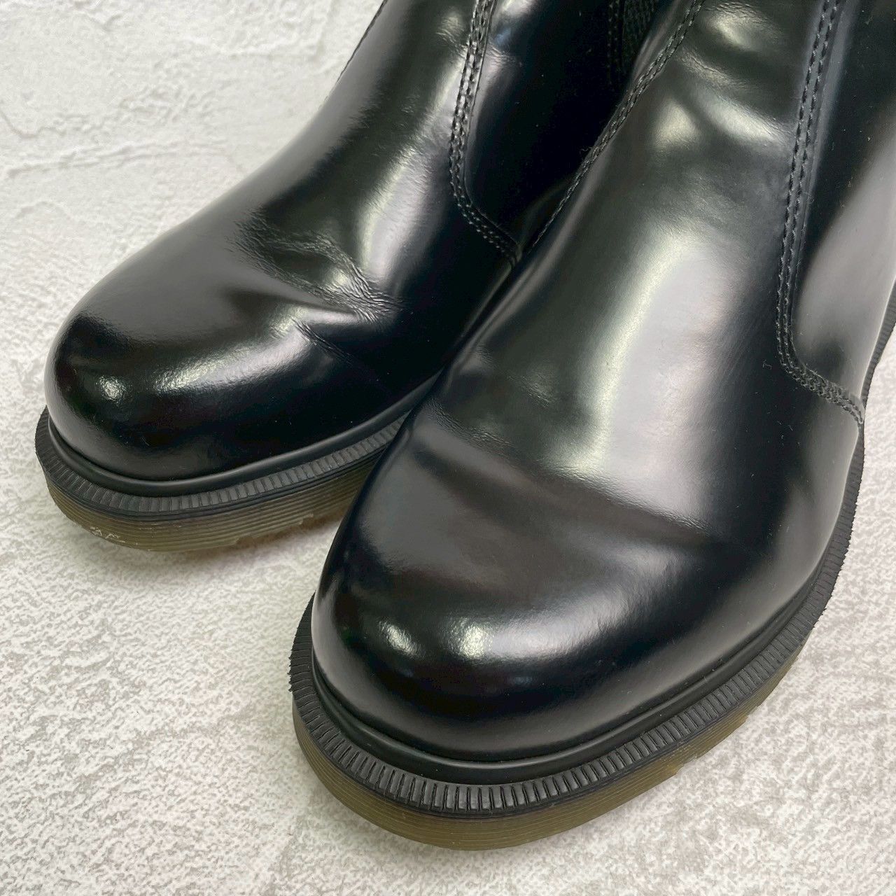 【美品】Dr.Martens ドクターマーチン 2976 サイドゴアブーツ チェルシーブーツ 黒 ブラック UK6 / 25cm【W3373】