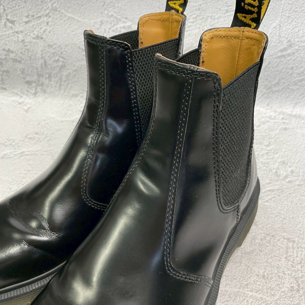 【美品】Dr.Martens ドクターマーチン 2976 サイドゴアブーツ チェルシーブーツ 黒 ブラック UK6 / 25cm【W3373】