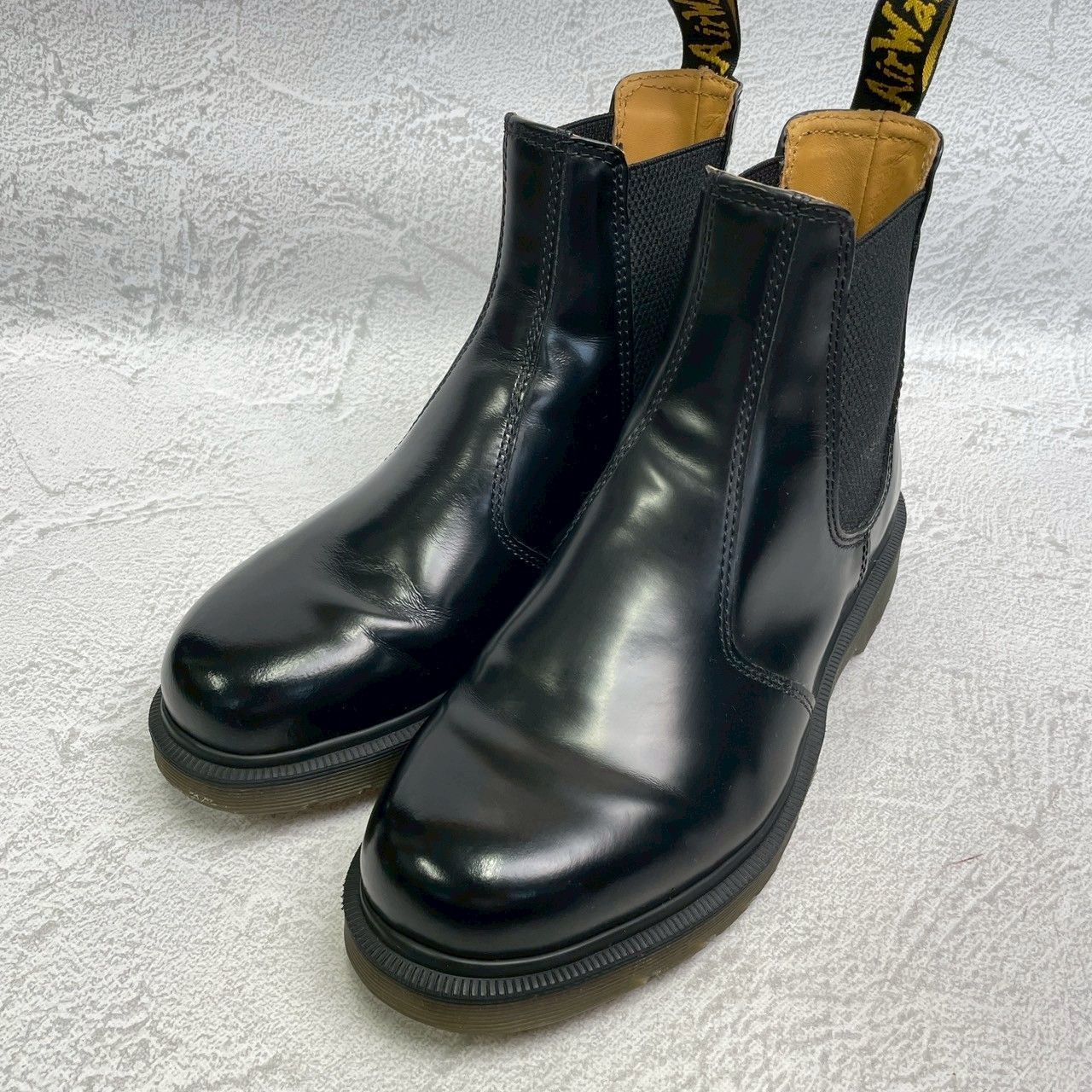 【美品】Dr.Martens ドクターマーチン 2976 サイドゴアブーツ チェルシーブーツ 黒 ブラック UK6 / 25cm【W3373】