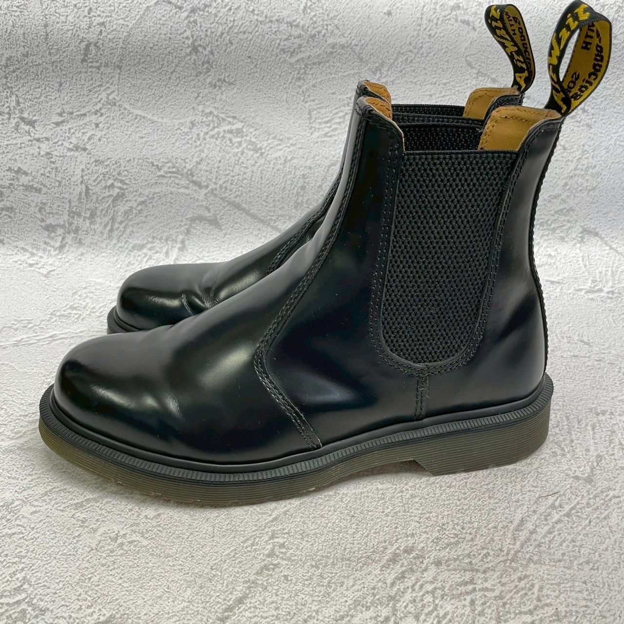 【美品】Dr.Martens ドクターマーチン 2976 サイドゴアブーツ チェルシーブーツ 黒 ブラック UK6 / 25cm【W3373】