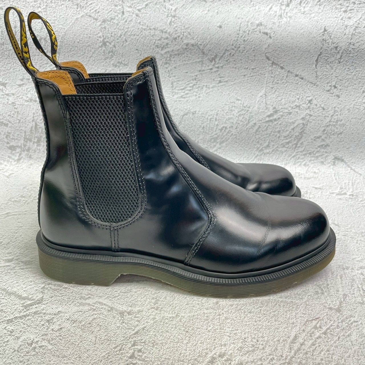 【美品】Dr.Martens ドクターマーチン 2976 サイドゴアブーツ チェルシーブーツ 黒 ブラック UK6 / 25cm【W3373】