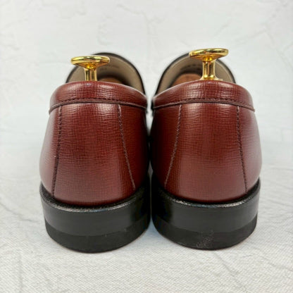【美品】REGAL リーガル コブラヴァンプ ローファー シボ革 茶 26 / 26.5cm [W3290]