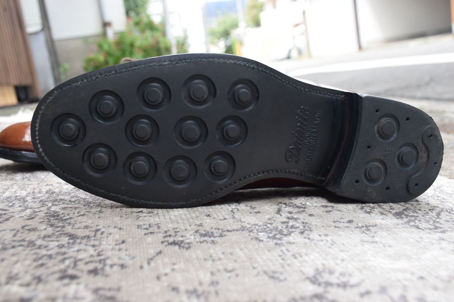 SANDERS サンダース 9802T ストレートチップ 内羽根 オックスフォード UK7.5 / 26.5~27cm【W3364】イギリス サービスシューズ