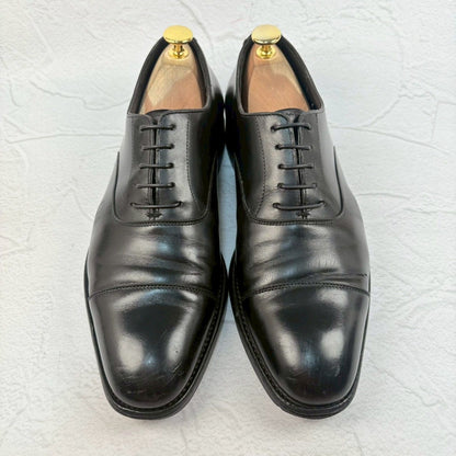 Crockett&Jones クロケットアンドジョーンズ AUDLEY オードリー オックスフォード ストレート 内羽根 黒 UK6.5 / 25cm [W3316]
