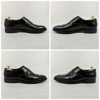 Crockett&Jones クロケットアンドジョーンズ AUDLEY オードリー オックスフォード ストレート 内羽根 黒 UK6.5 / 25cm [W3316]