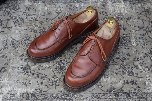 【良品】Paraboot パラブーツ CHAMBORD シャンボード Uチップ 外羽根 茶 ブラウン UK6 / 24.5cm【W3341】