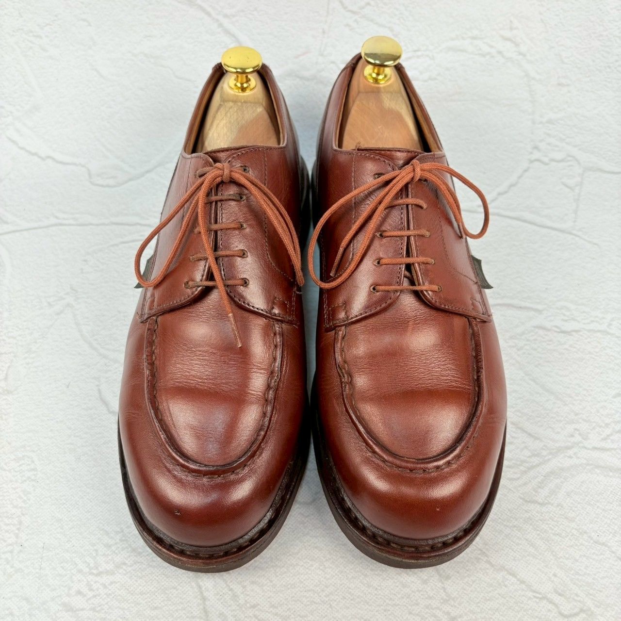 【良品】Paraboot パラブーツ CHAMBORD シャンボード Uチップ 外羽根 茶 ブラウン UK6 / 24.5cm【W3341】