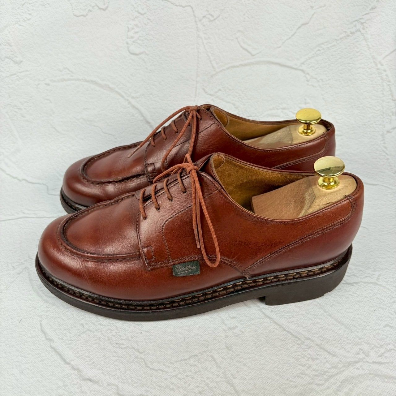 【良品】Paraboot パラブーツ CHAMBORD シャンボード Uチップ 外羽根 茶 ブラウン UK6 / 24.5cm【W3341】