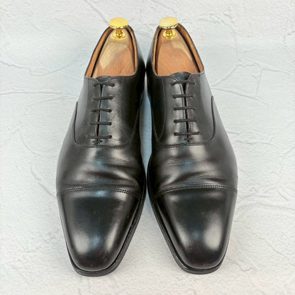【リフト交換済み】Crockett&Jones クロケットアンドジョーンズ Hallam ハラム ストレート 内羽根 黒 ブラック UK6.5 / 25.0cm【W3350】