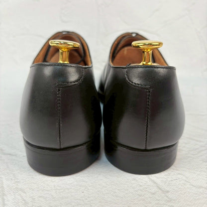 【リフト交換済み】Crockett&Jones クロケットアンドジョーンズ Hallam ハラム ストレート 内羽根 黒 ブラック UK6.5 / 25.0cm【W3350】