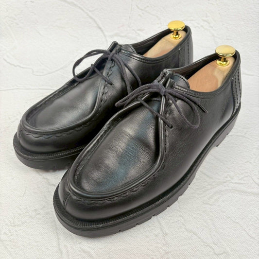 【美品】KLEMAN クレマン PADROR パドロール チロリアンシューズ モカシン 黒 40 / 25.5~26 [W3252]