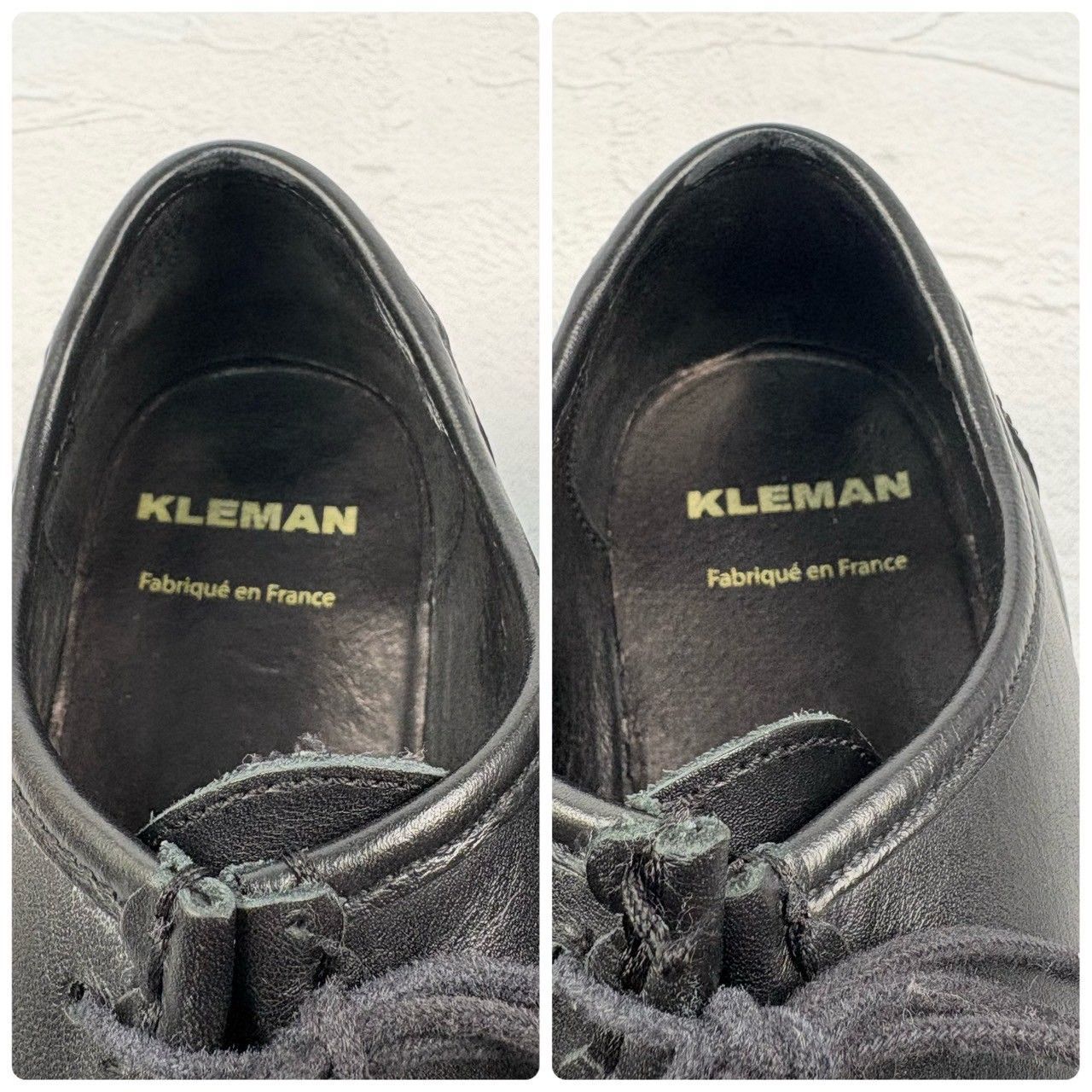 【美品】KLEMAN クレマン PADROR パドロール チロリアンシューズ モカシン 黒 40 / 25.5~26 [W3252]