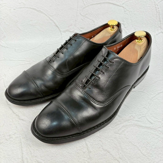 【良品】Allen Edmonds アレンエドモンズ PARK AVENUE パークアベニュー ストレート 内羽根 黒 8.5D / 26.5cm [W3261]