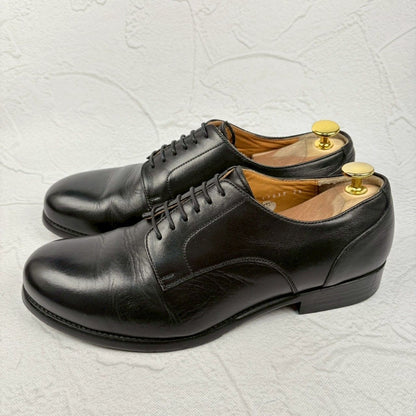 【美品】chausser ショセ プレーン 外羽根 日本製 黒 25 [W3251]