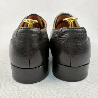 【美品】chausser ショセ プレーン 外羽根 日本製 黒 25 [W3251]