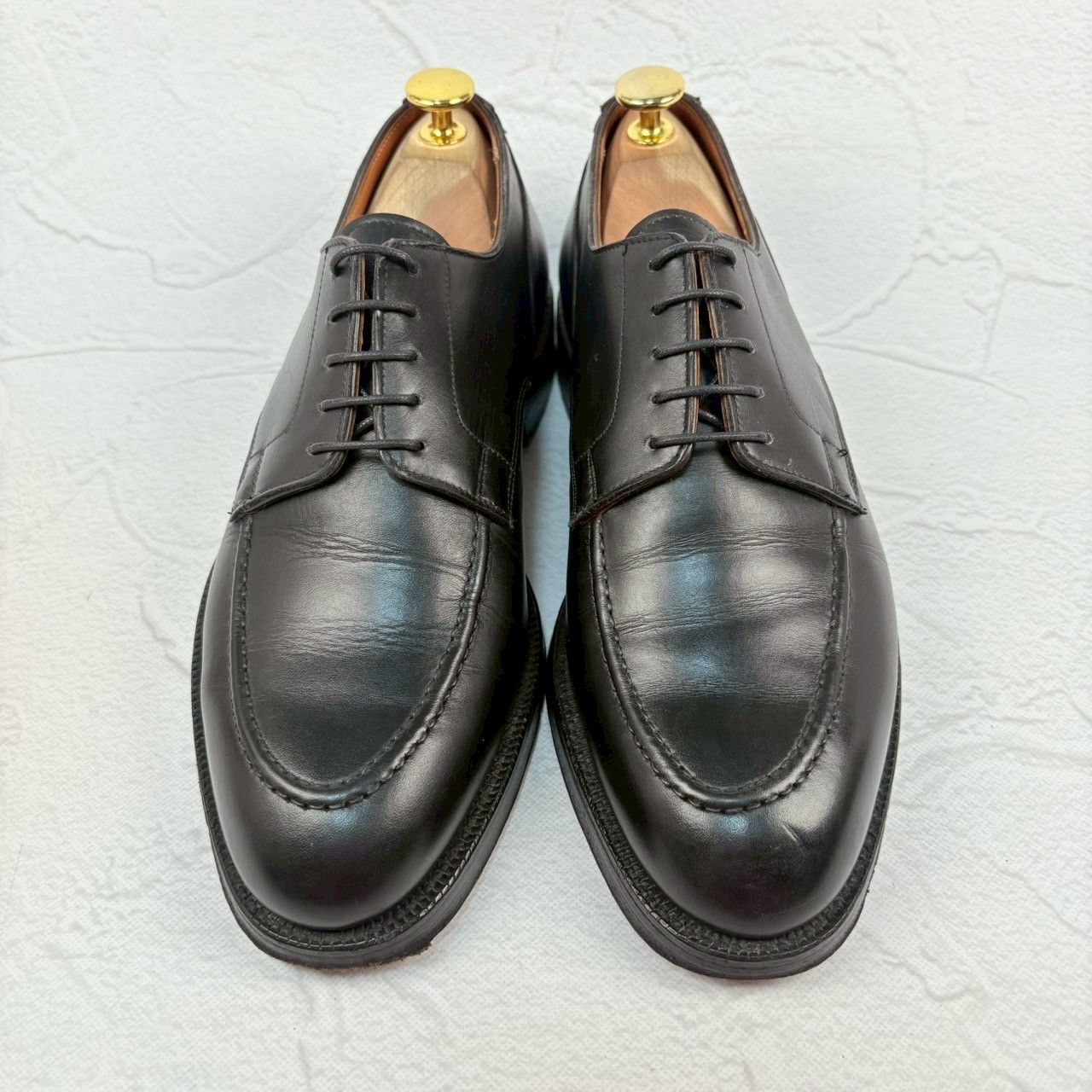 【良品】Crockett&Jones クロケットアンドジョーンズ ONSLOW オンスロウ Uチップ 外羽根 黒 UK6 / 24.5cm [W3329]