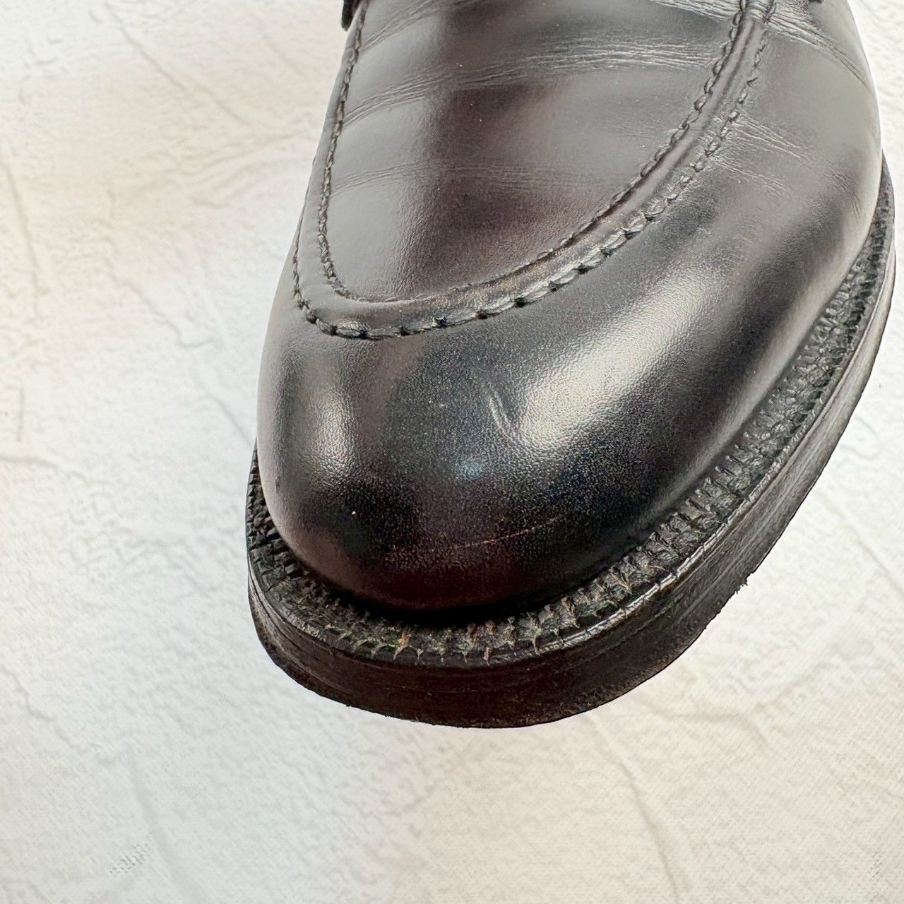 【良品】Crockett&Jones クロケットアンドジョーンズ ONSLOW オンスロウ Uチップ 外羽根 黒 UK6 / 24.5cm [W3329]
