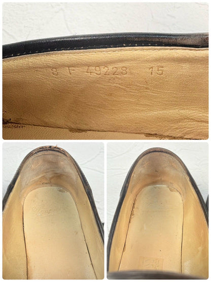 Paraboot パラブーツ REIMS ランス コインローファー 黒 ブラック UK8 / 26.5cm【W3345】