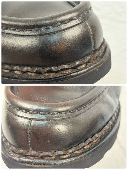 Paraboot パラブーツ REIMS ランス コインローファー 黒 ブラック UK8 / 26.5cm【W3345】