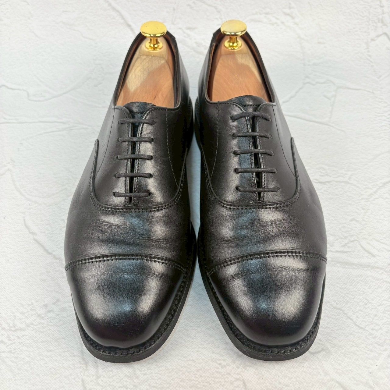【良品】SANDERS サンダース 1846 ストレートチップ 内羽根 黒 ブラック UK6 / 25cm ダイナイトソール【W3347】