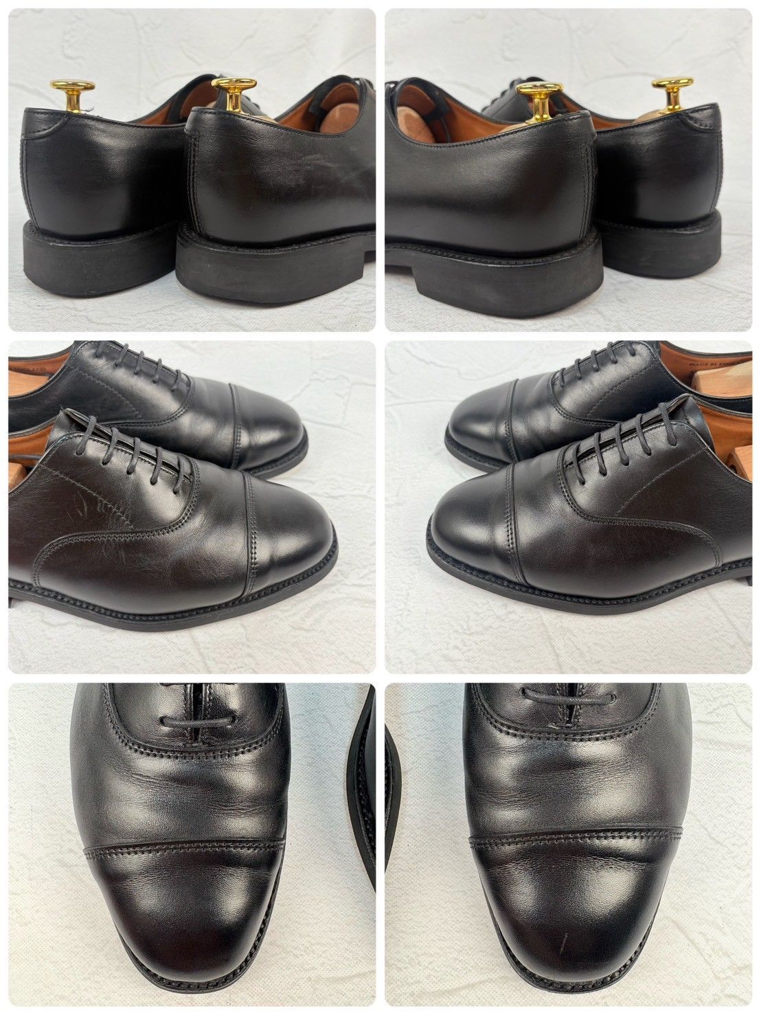 【良品】SANDERS サンダース 1846 ストレートチップ 内羽根 黒 ブラック UK6 / 25cm ダイナイトソール【W3347】
