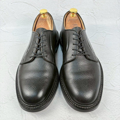 【良品】Tricker's トリッカーズ ROBERT ロバート 3616 グレインレザー 黒 7h-5 / 26 [W3264]