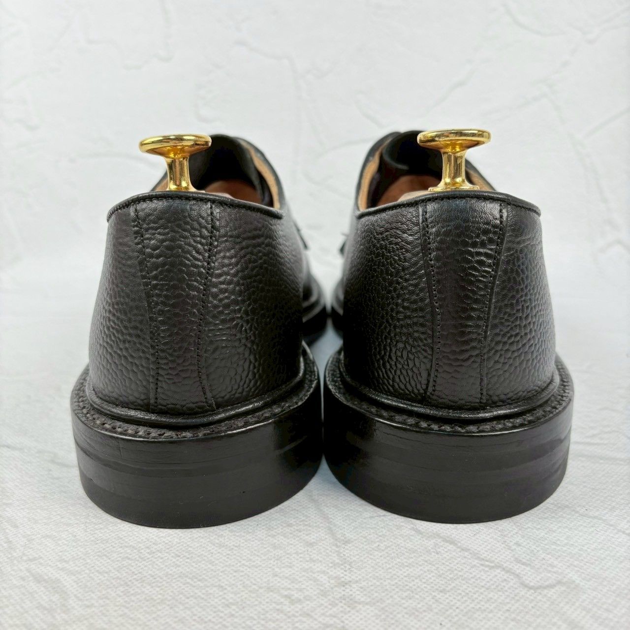 【良品】Tricker's トリッカーズ ROBERT ロバート 3616 グレインレザー 黒 7h-5 / 26 [W3264]
