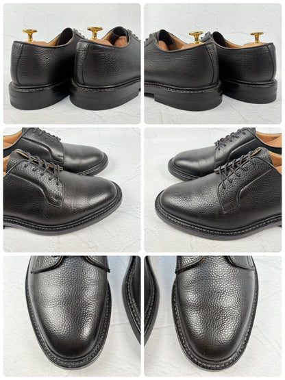 【良品】Tricker's トリッカーズ ROBERT ロバート 3616 グレインレザー 黒 7h-5 / 26 [W3264]