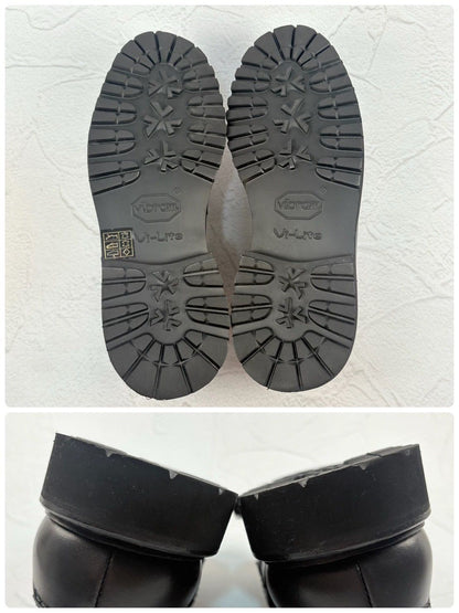 【極美品】Berwick バーウィック 5387NVLBK ビットローファー シルバー金具 黒 UK6.5 / 25.5cm [W3328]