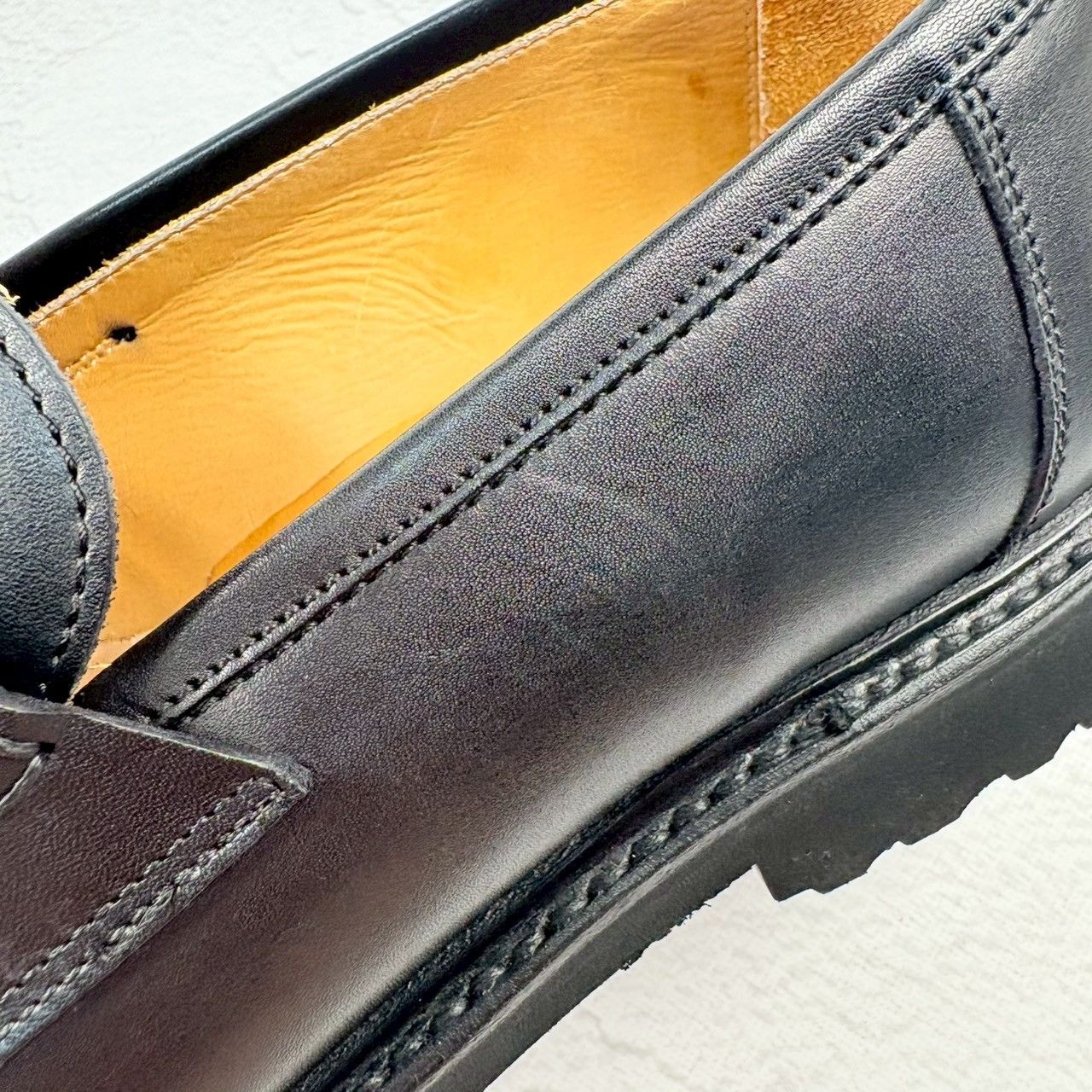 【極美品】Berwick バーウィック 5387NVLBK ビットローファー シルバー金具 黒 UK6.5 / 25.5cm [W3328]