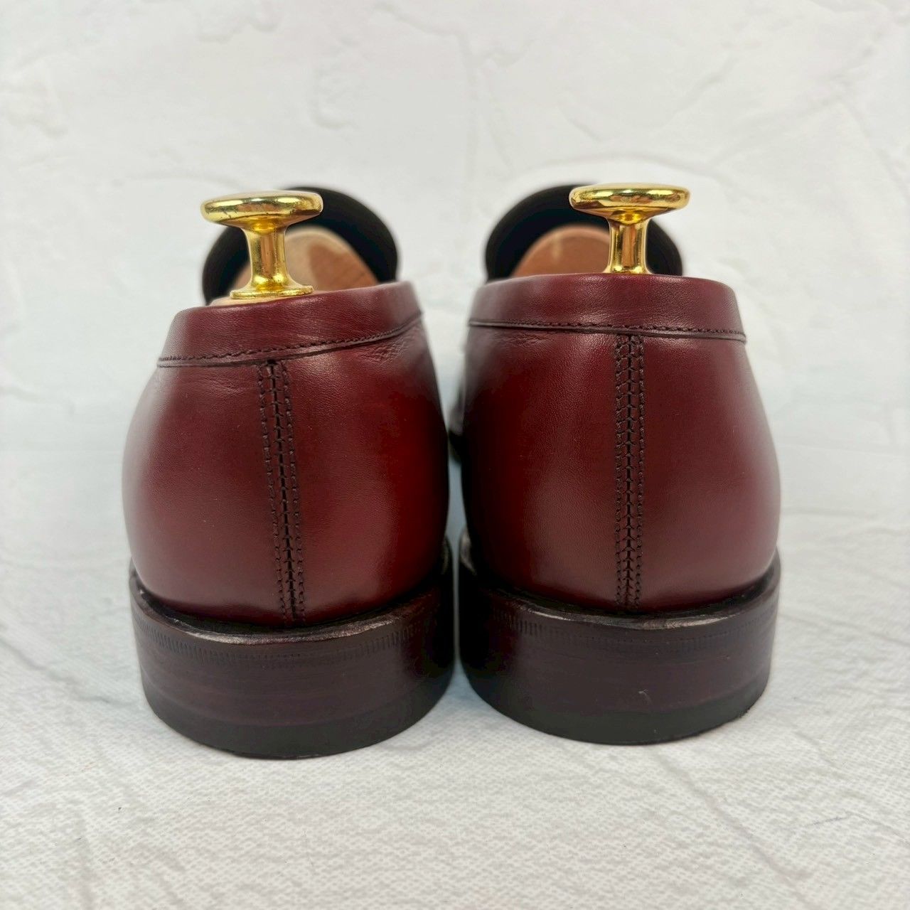 【美品】Jalan Sriwijaya ジャランスリワヤ 98589 コインローファー 赤茶 バーガンディー UK6 / 24.5cm【W3344】