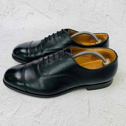 【良品】チャーチ コンサル ストレート 内羽根 黒 105 レザーソール 革靴